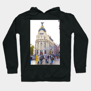 METROPOLIS. the most beautiful building in Gran Via. Madrid. Hoodie